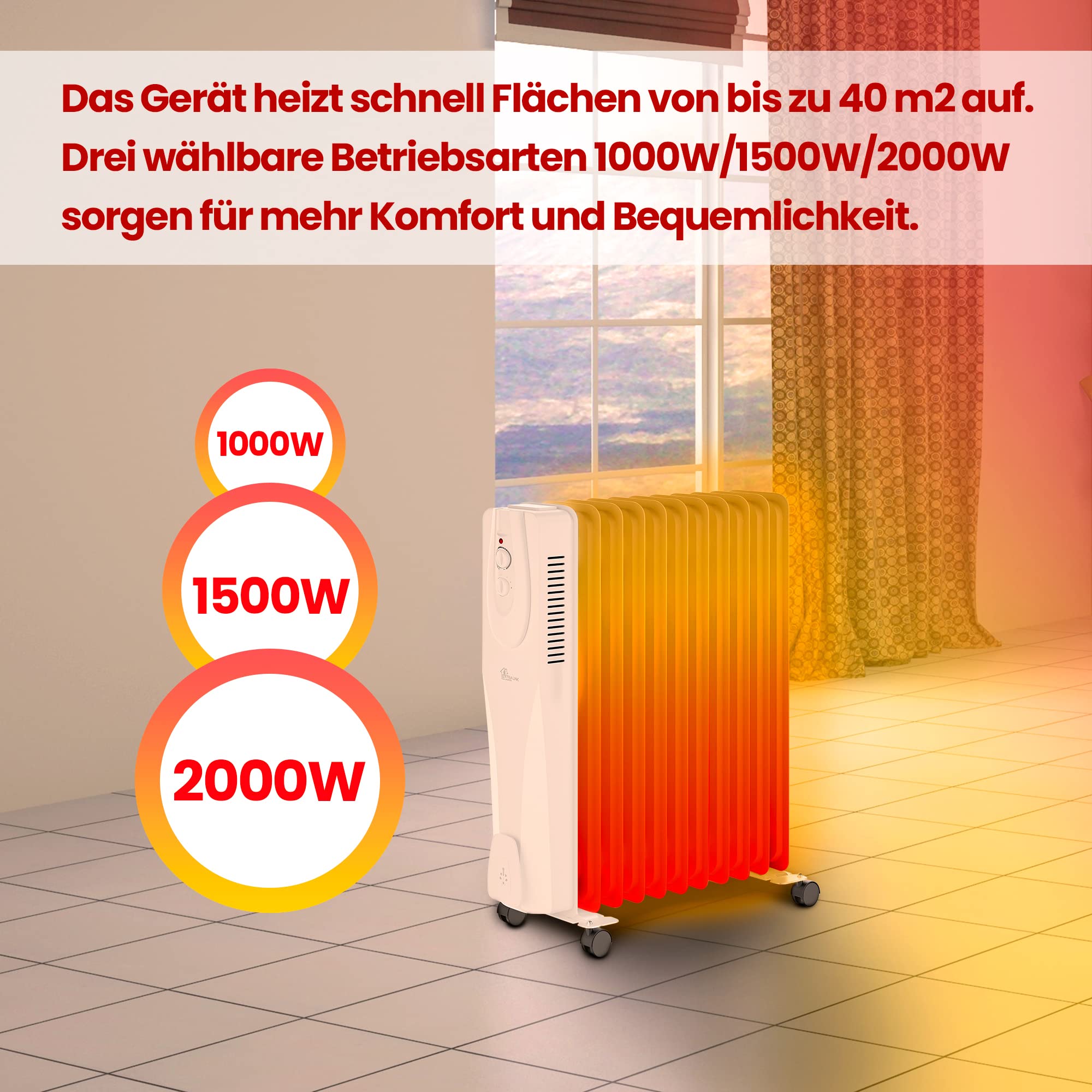 Tristar Elektrische Kachel KA-5181 - Oliegevulde radiatorkachel - 3
