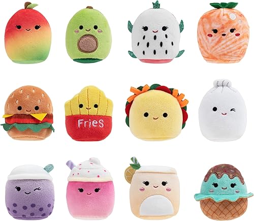 Squishville by Original Squishmallows What's Cookin' Squad  12 peluches Squishmallows favoritos de los fanáticos de 2 pulgadas, incluyendo Carl,