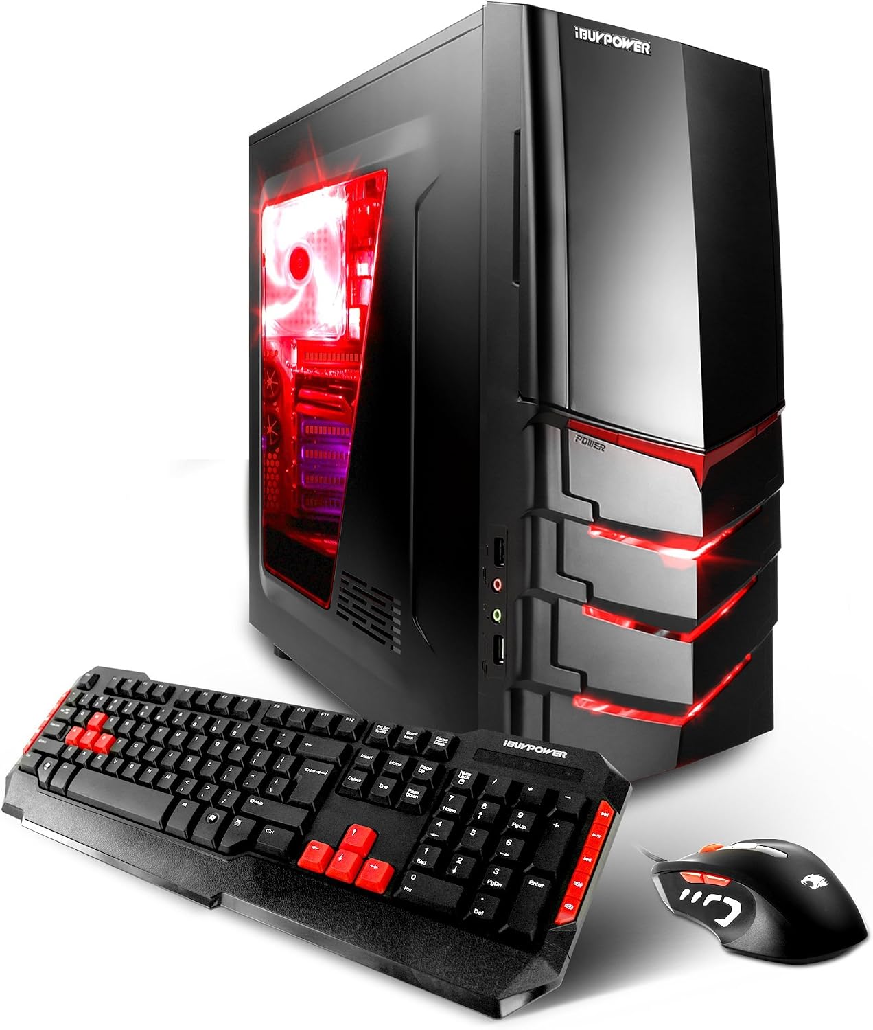 iBUYPOWER AM720FX Gaming Desktop - AMD FX-4300 Quad Core 3.8GHz, 8GB DDR3 RAM, 1TB HDD, 24X DVD, NVIDIA GT 730 2GB, Wi-Fi USB Adapter, Windows 10 Home 64-Bit (Discontinued by Manufacturer)