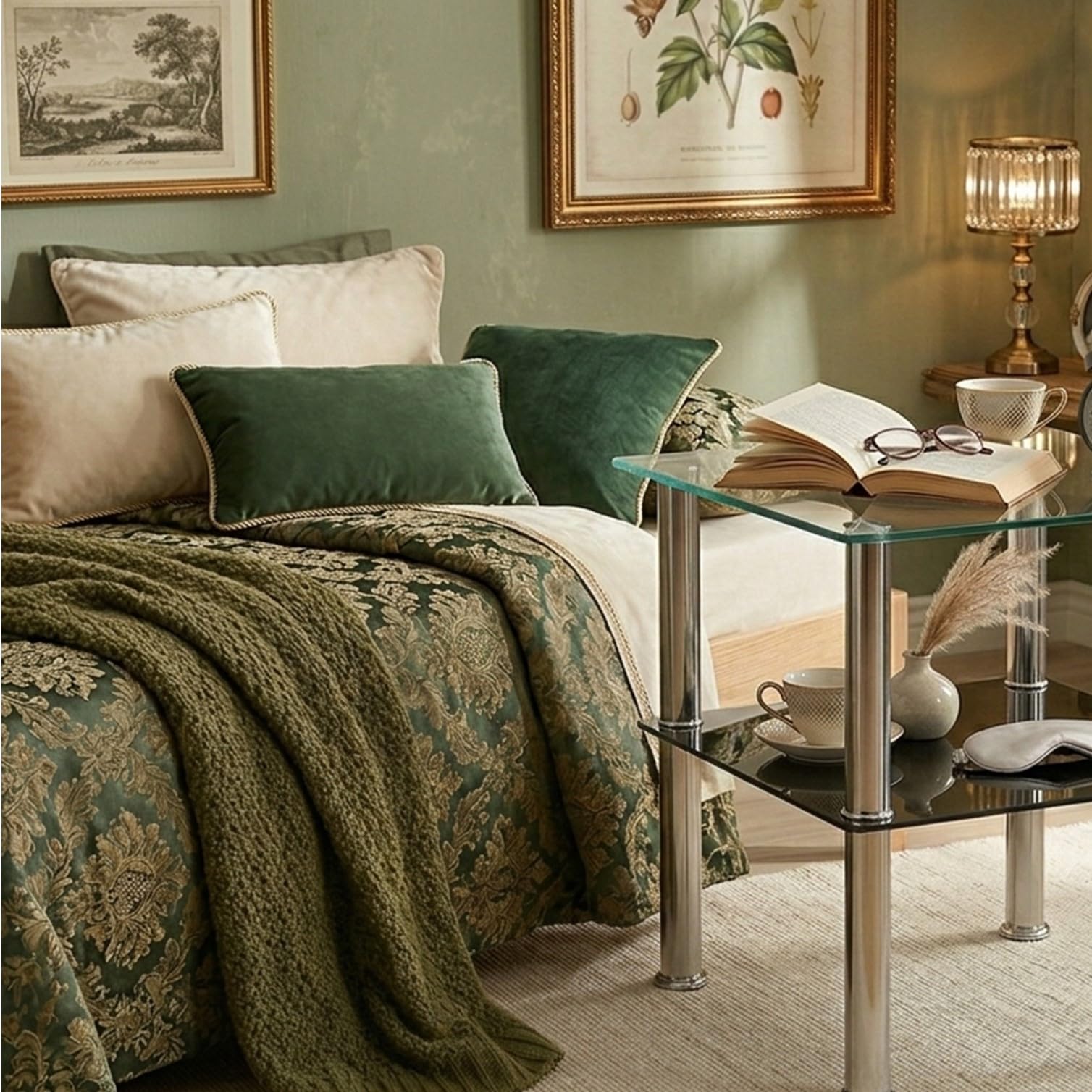 Euro Tische Stolik kawowy ze szkłem bezpiecznym i szlifowanym szlifem - idealny do salonu, 40 x 40 x 47 cm (kwadratowy, czarny)