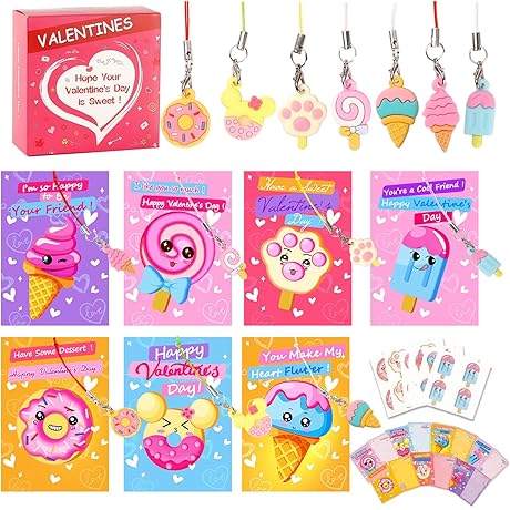 35Pcs Valentines Day Cards for Kids