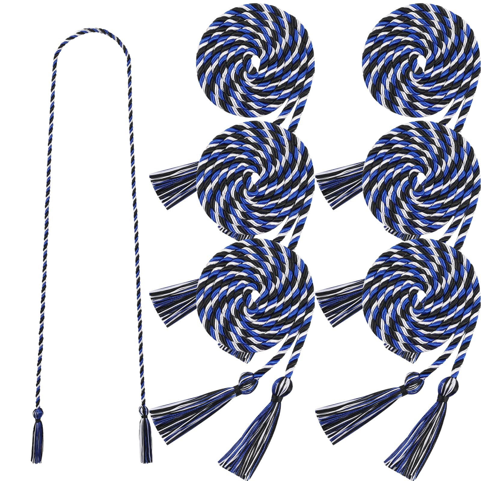 Cordones trenzados de graduación de 68 pulgadas, el regalo de honor ideal para graduandos