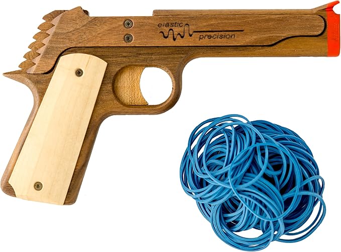 Elastic Precision Model 1911 Rubber Band Gun Made from