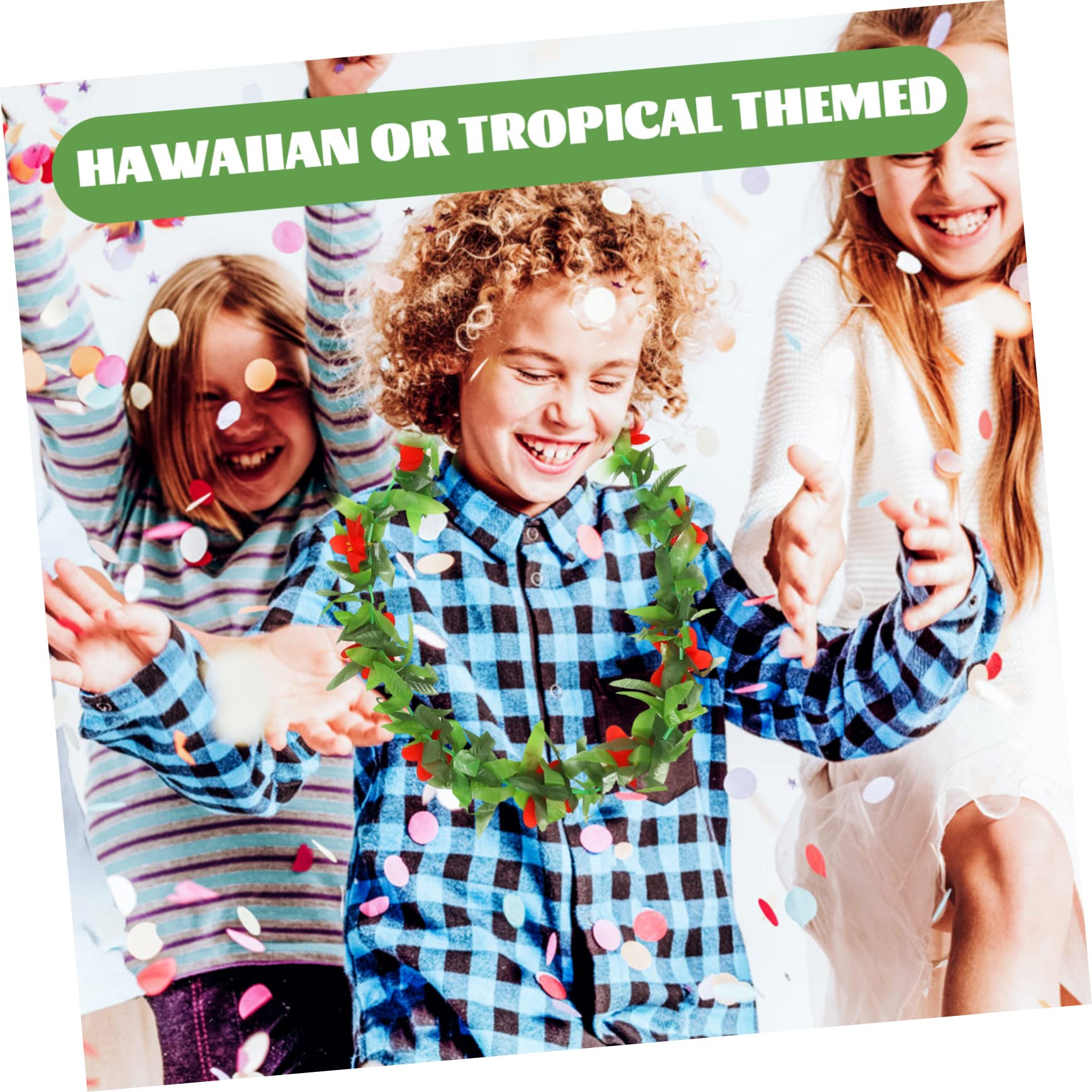 3 Sätze Hawaiianische Blumenkränze Für Erwachsene Tropische Luau Party Leis Für Sommerfeste Und Strandveranstaltungen 6 Stück * 3