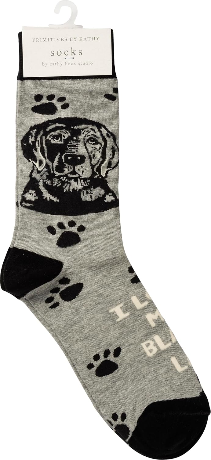 Primitives By Kathy Socks - I Love My Black Lab, Unisex, One Size - Image 2