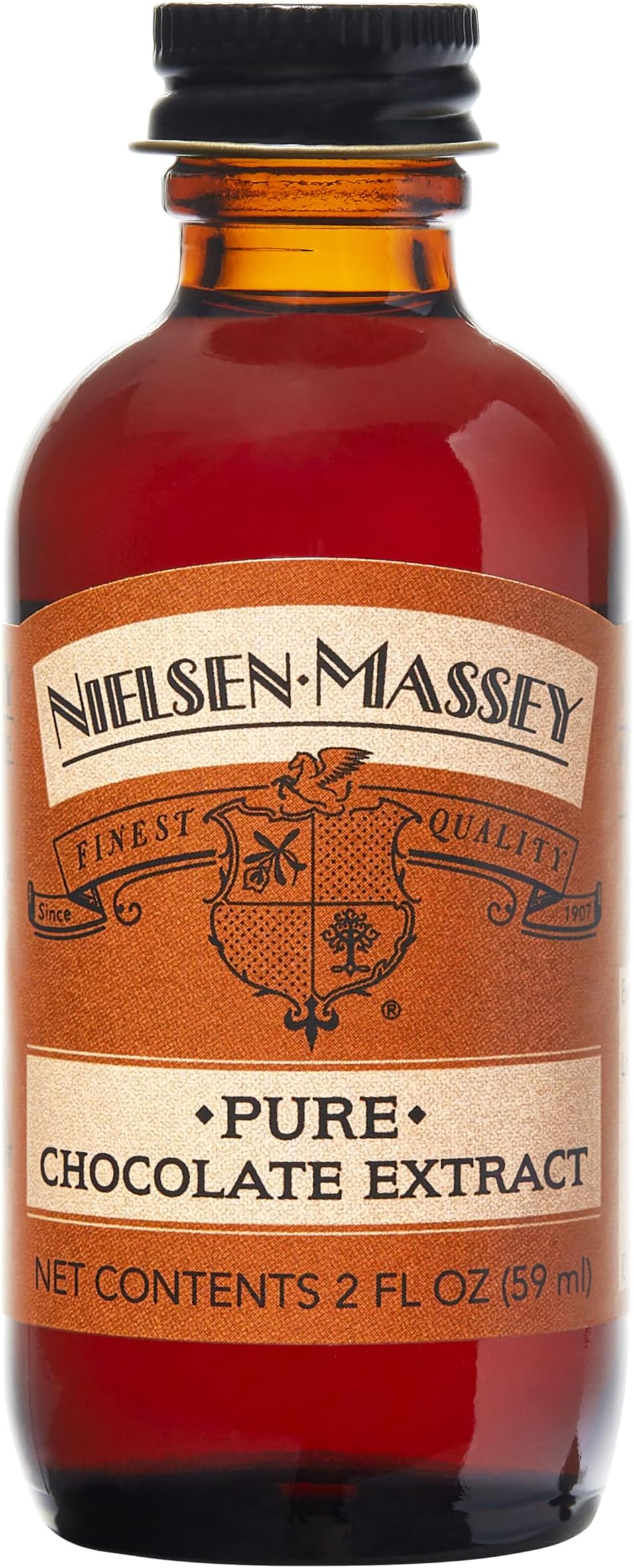 Pure Chocolate Extract for Baking and Cooking, 2 Ounce Bottle