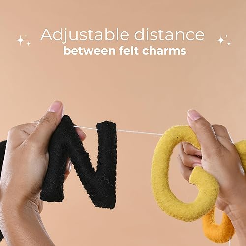 Miniatura 6 de Folkulture Guirnalda de Navidad para decoración de manto, 72 pulgadas, bola de fieltro de lana para exteriores, decoración navideña para decoración