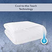 Vista 4 de Serta Cool Air Waterproof Mattress Protector, 54" x 75" Soft and Breathable Mesh Cooling Mattress Topper, 18" Elastic Deep Pocket for Secure Fit