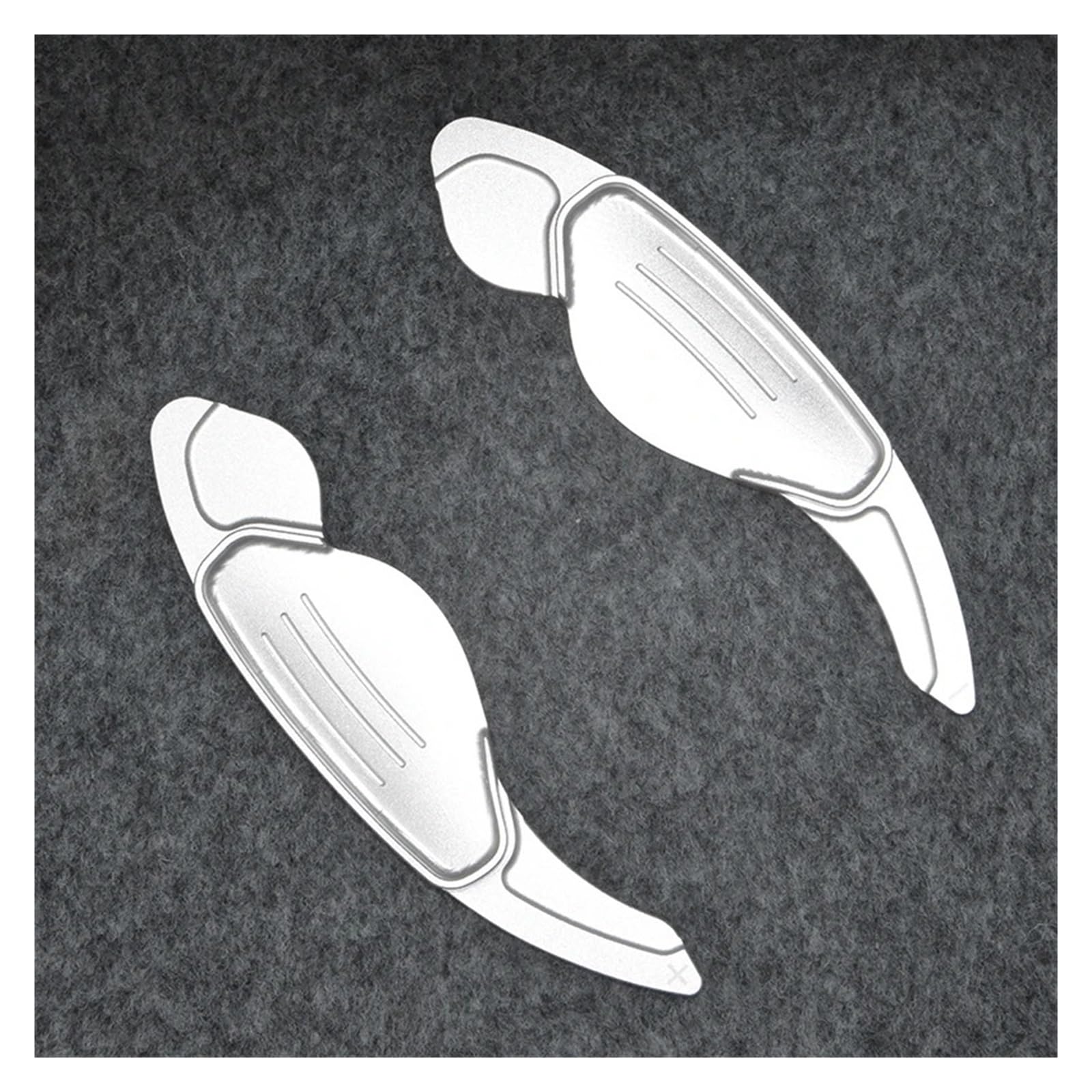 IMMLSX Car Shift Paddle for Jaguar for XF XE Steering Wheel Shifter Extension Shift Paddles Car Accessories Gear Shifter Paddles(Silver)