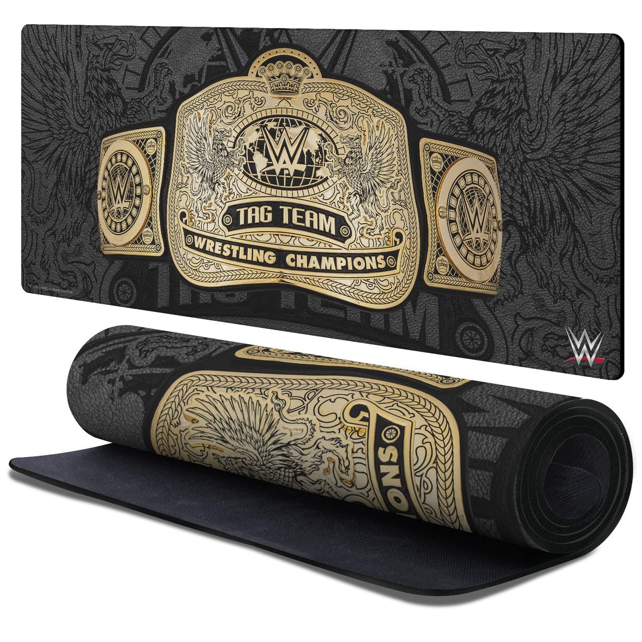 Head Case Designs Officially Licensed WWE Tag Team Wrestling Championship Title Belts 37.4 x 15.75 x 0.16 inches (900 x 400 mm) - XL Gaming Office Desk PC Keyboard Mouse Mat Pad