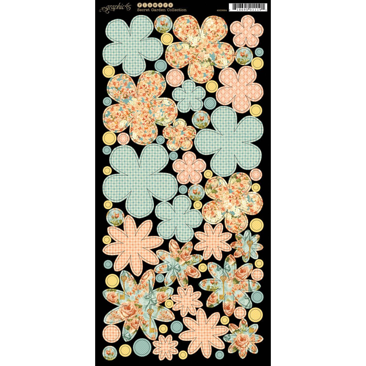 Amazon.com: Graphic 45 Secret Garden Flowers Card Stock