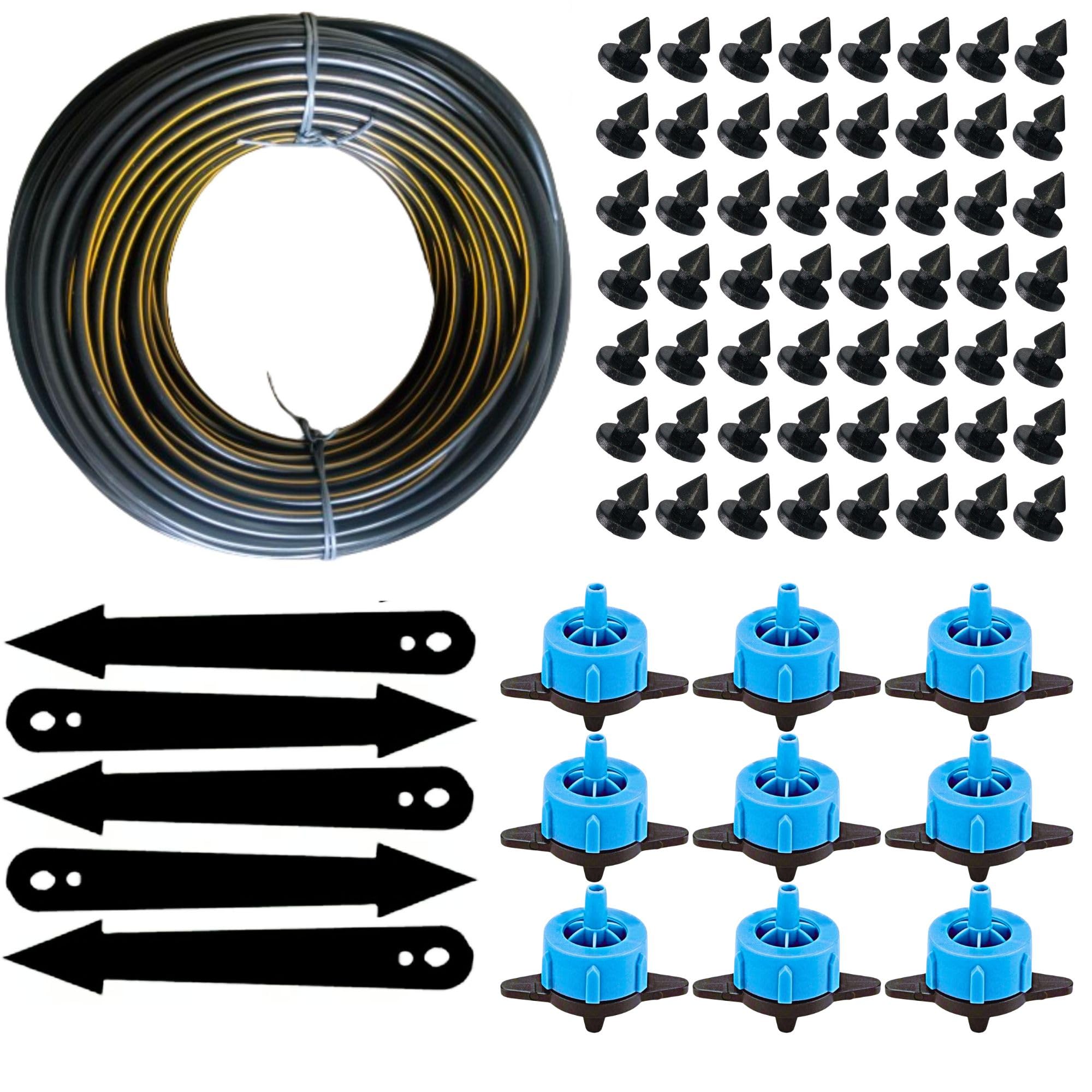 TRUSTFARM 4mm Feeder Line Pipe Adjustable Drippers Sprinklers Emitter Dummy Hole Plug Arrow Stake drip irrigation kits system pipe accessories water plants. 10meter 10driper 20dummy 10stake (B0D9SL68D8) Amazon Price History, Amazon Price Tracker
