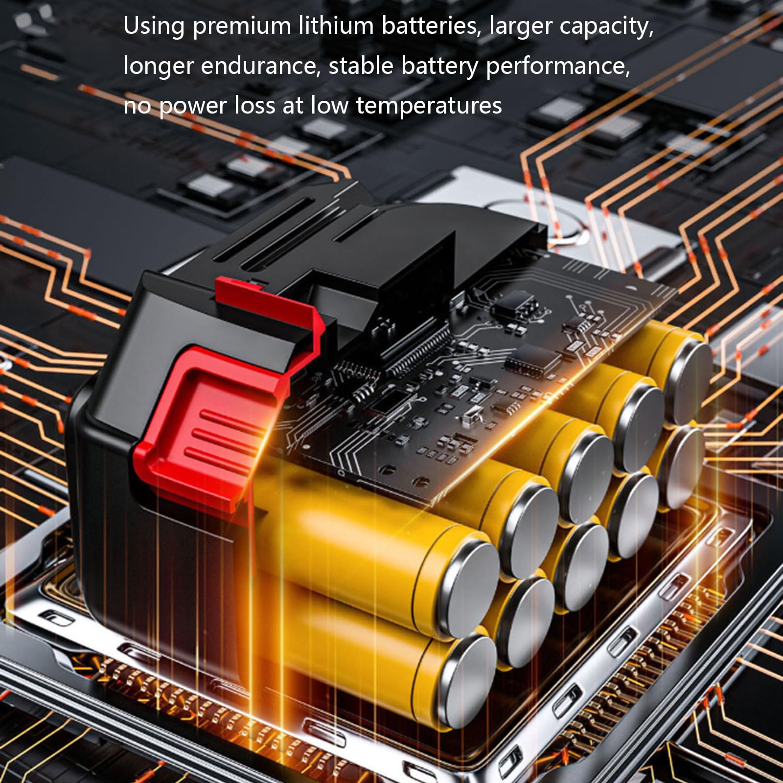 Potente soplador inalámbrico de 1050 W con fuerza de 700 g para una eliminación eficiente de nieve y exteriores