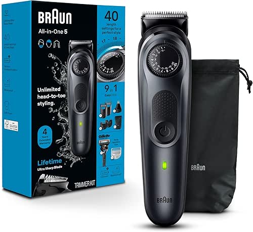 Braun All-in-One Style Kit Series 5 5470, 9-in-1 Trimmer for