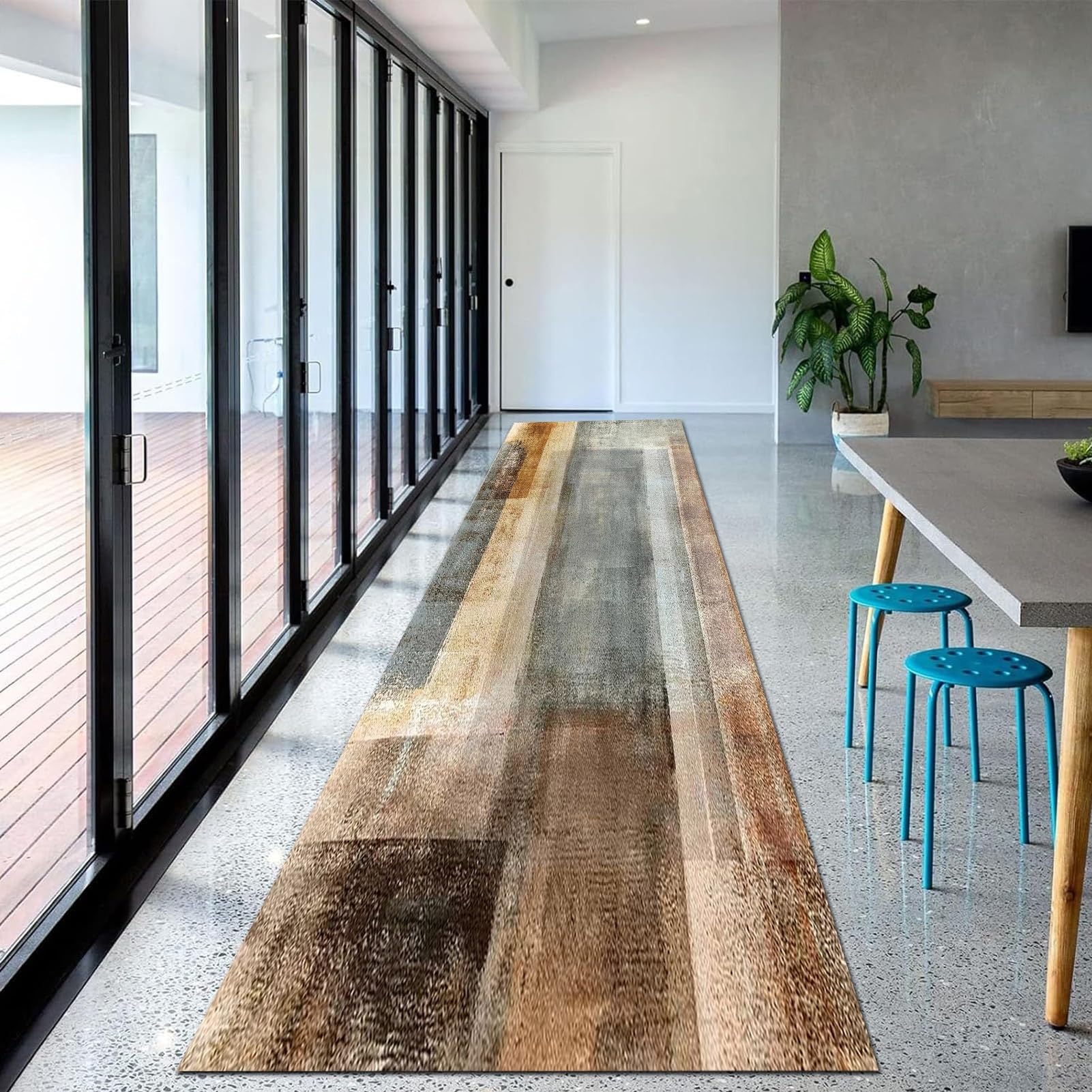 Tapis de passage antidérapant pour couloir et entrée de maison en 60x350cm