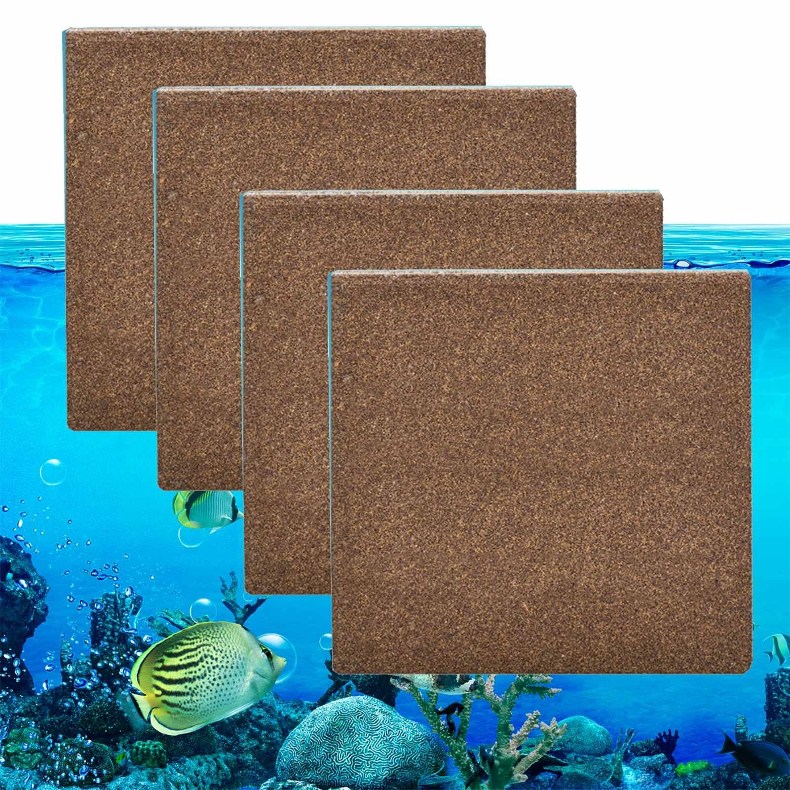 Lot de 4 filtres en céramique pour Aquarium, Briques filtrantes, Haut débit, pour Aquariums d'eau Douce et d'eau de mer