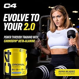 Cellucor C4 Original Pre Workout Powder Frozen Bombsicle Sugar Free Preworkout Energy for Men & Women 150mg Caffeine + Beta Alanine + Creatine - 30 Servings (Packaging May Vary)
