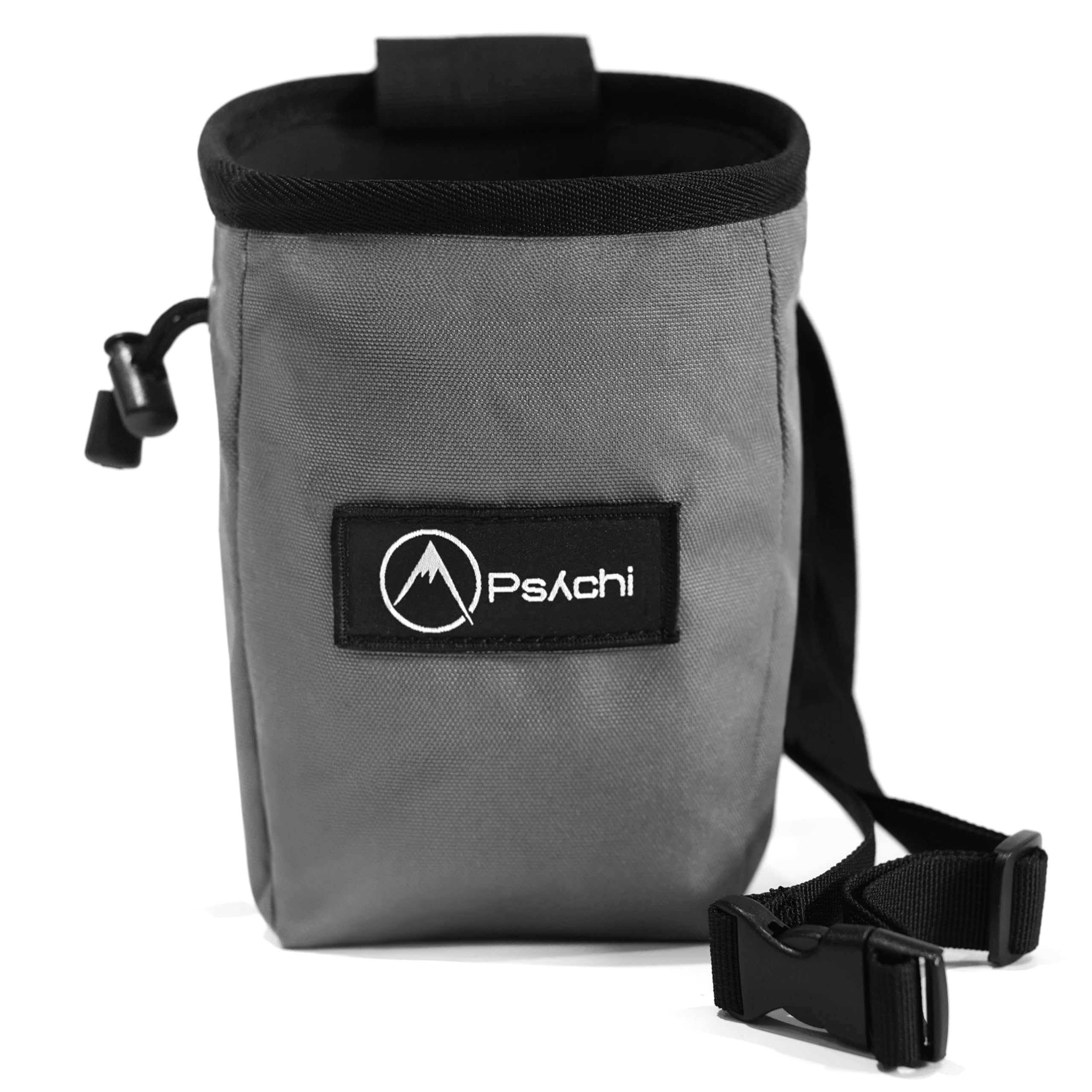 Psychi OG Waist Chalk Bag Starter Pack Bundle for Rock Climbing Bouldering Gym (Grey) - Image 3