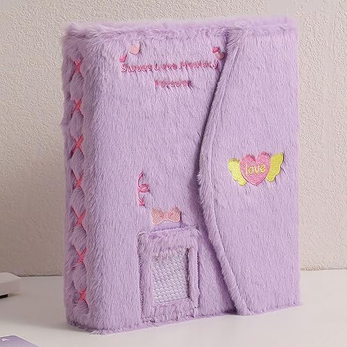 Miniatura 9 de SZHTSWU Carpeta A5 Kpop - Álbum de fotos de felpa con 20 fundas interiores de 3 pulgadas para álbum de fotos en hojas sueltas, rellenable, 6