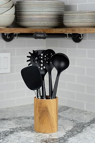 Miniatura 6 de Soporte para utensilios de madera - Soporte para utensilios de madera de teca - Soporte de cuchara de madera - Soporte para utensilios de cocina