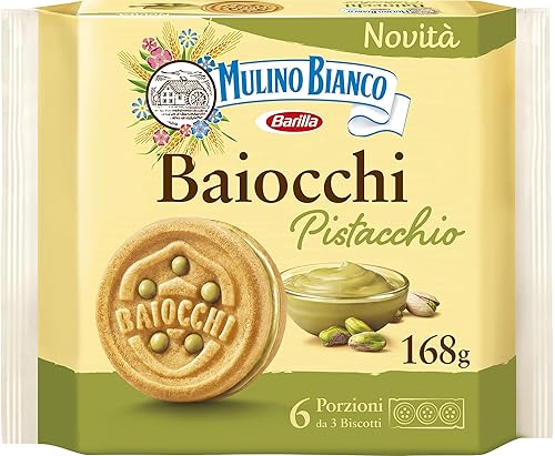 Mulino Bianco Galletas, Relleno de Crema de Pistacho, 5.93 oz