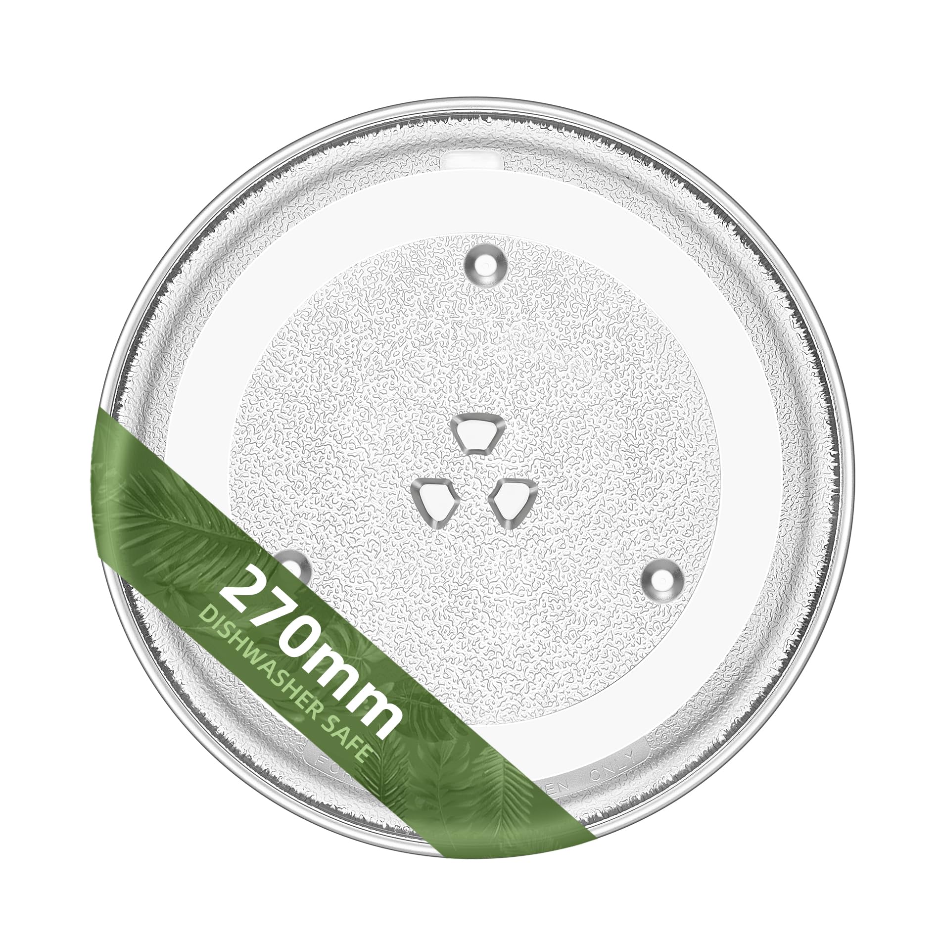 Gemroom 270mm Microwave Plate Replacement Compatible with GE WB48X21336 Toshiba 12570000001011, 270 mm Microwave Glass Turntable Plate of Danby 12570000001012 12570000A25472