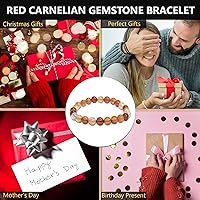 Vista 133 de Pulsera de turmalina negra, pulsera de cristal curativo natural para mujeres y hombres, pulsera de cuentas redondas de 0.315 in para espiritual