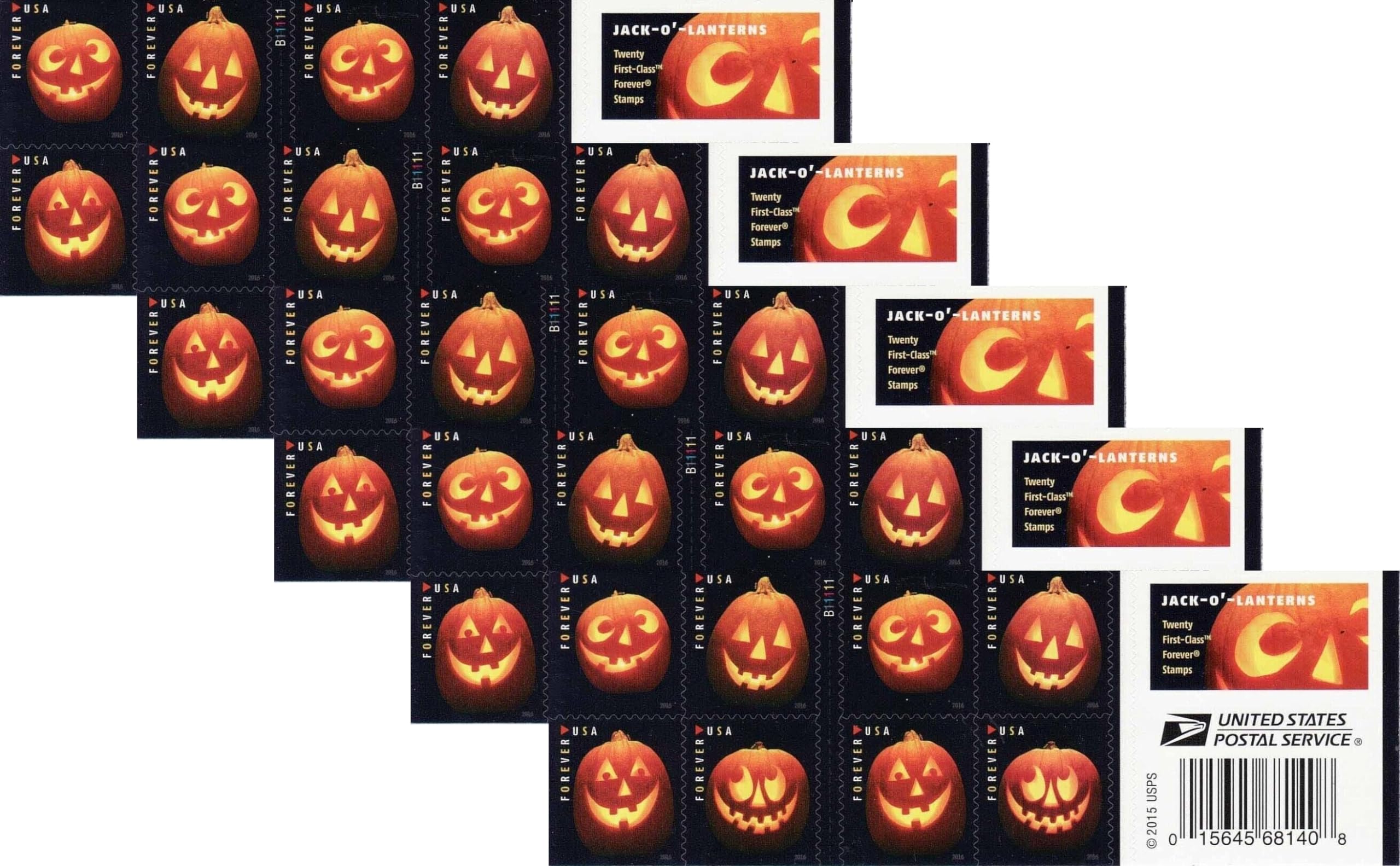Amazon.com: Jack-O'-Lanterns (5 Booklets of 20) Halloween Forever
