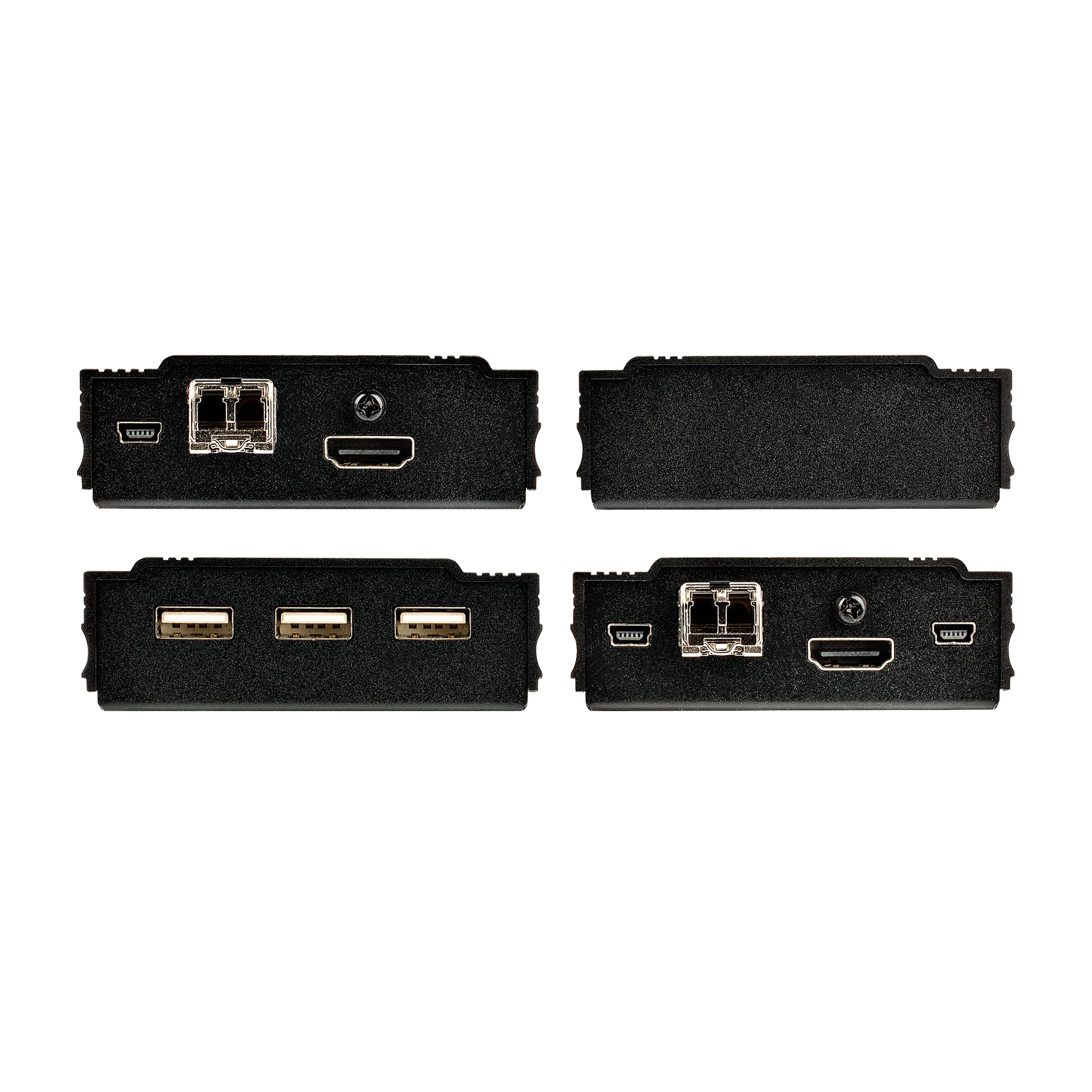 StarTech Extendeur KVM HDMI 4K 60Hz sur Fibre Multimode - Kit SFP+ - 300m | Kit émetteur récepteur TX RX, 2 modules 10G MMF SFP+, Audio 7.1, HDCP 2.2, SV565FXHD4KU