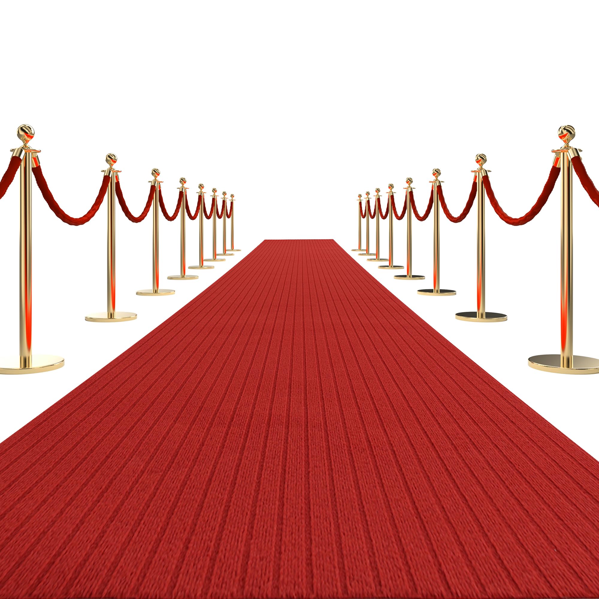 HOMBYS 450 GSM Red Carpet Runner for Events, Extra Thick 3x10 Feet Not Slip Red Aisle Runway Rug for Party Wedding & Special Events Decorations