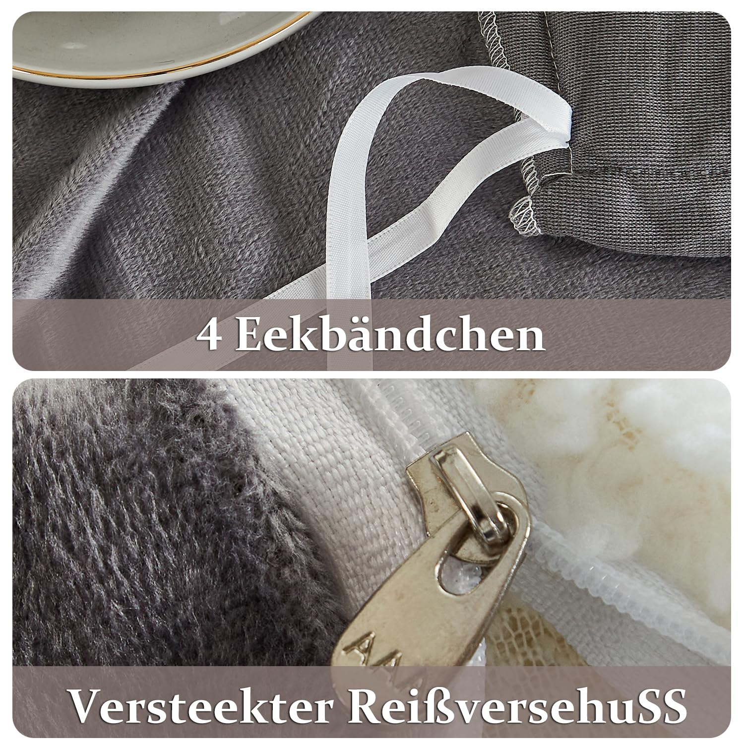 Lanqinglv Biancheria da letto di lusso Pintuck, 135 x 200 cm, grigio