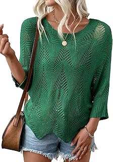 Acelitt Women's Lightweight Knit Sweater