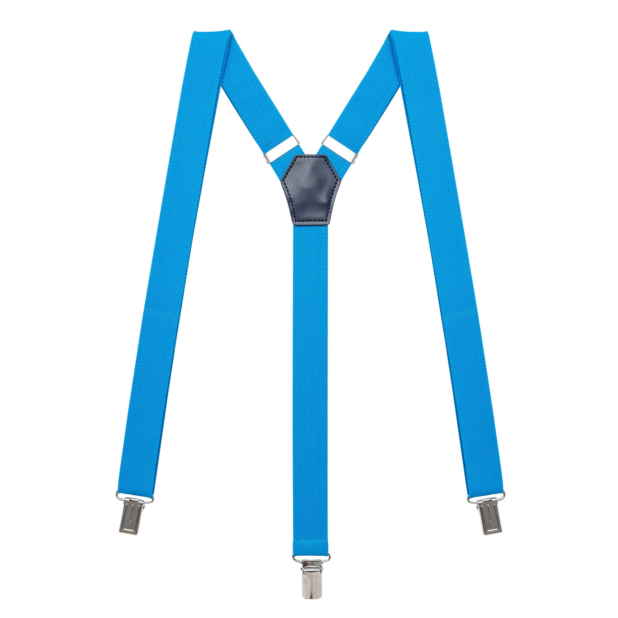 Womens Suspenders – Y Back Style – 1" Width - Comfortably Adjustable Elastic Straps and Metal Clips
