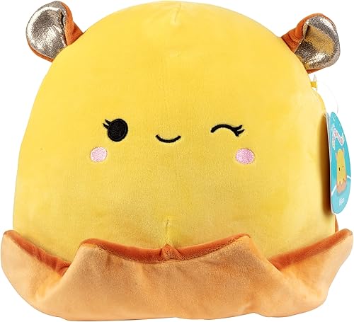 Squishmallows Bijan The Winking Octopus de 10 pulgadas peluche oficial Kellytoy exclusivo de Tienda juguete de peluche de pulpo suave con ribete de