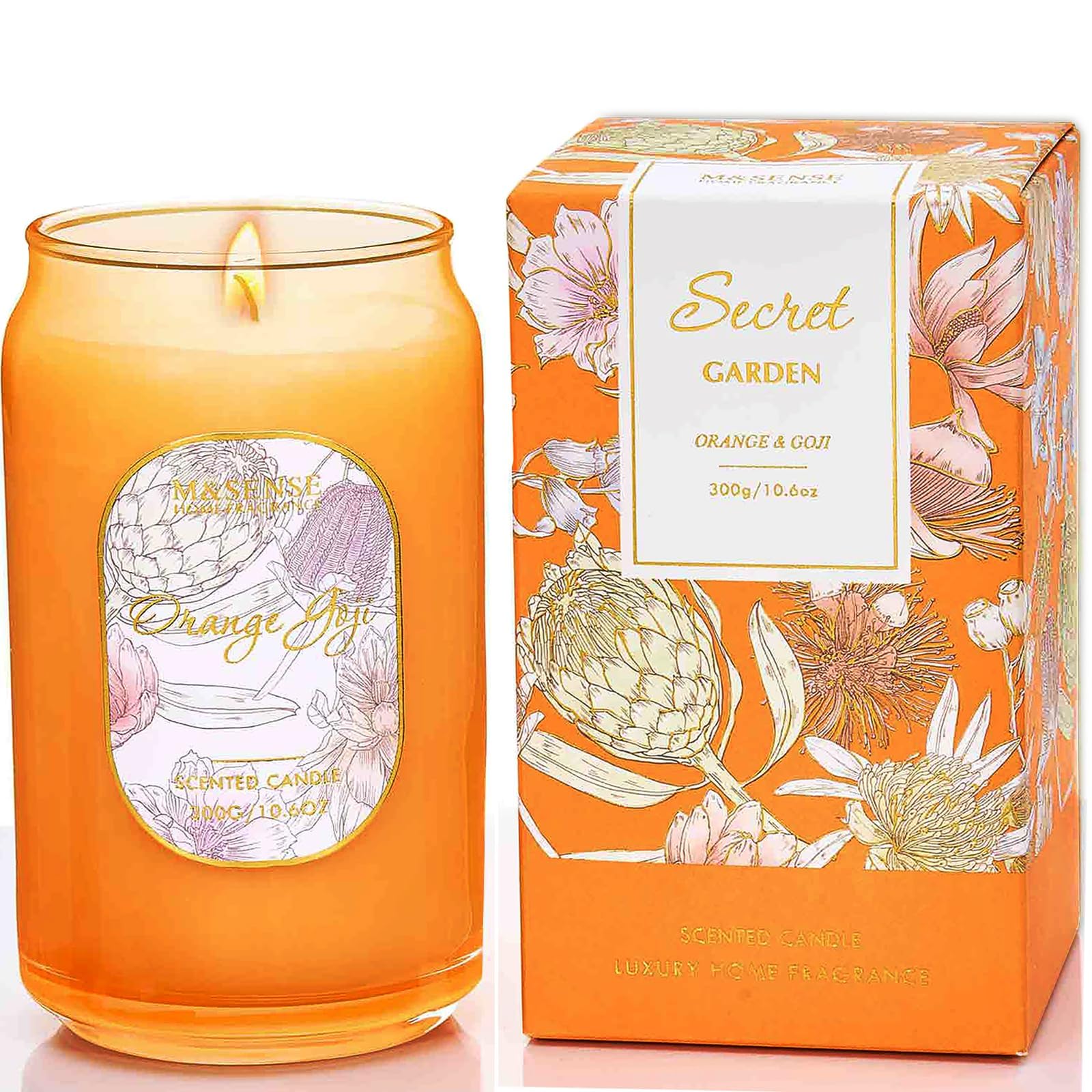 M&SENSE Orange and Goji Candle