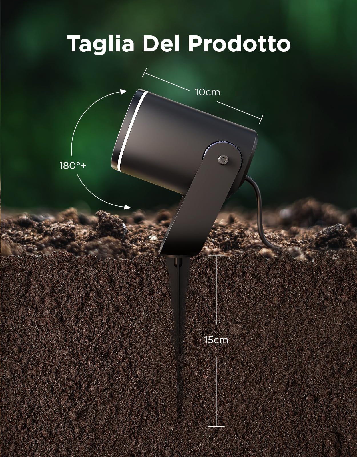 Govee Faretti da Esterno 2, RGBWIC Luci da Esterno, Dimmerabile 700lm, 2 pz | IP67, Luce da Giardino con 69 Scena e 16 Mio di Colori, Luci LED con Diversi Modi di Installazione, Funziona con Alexa
