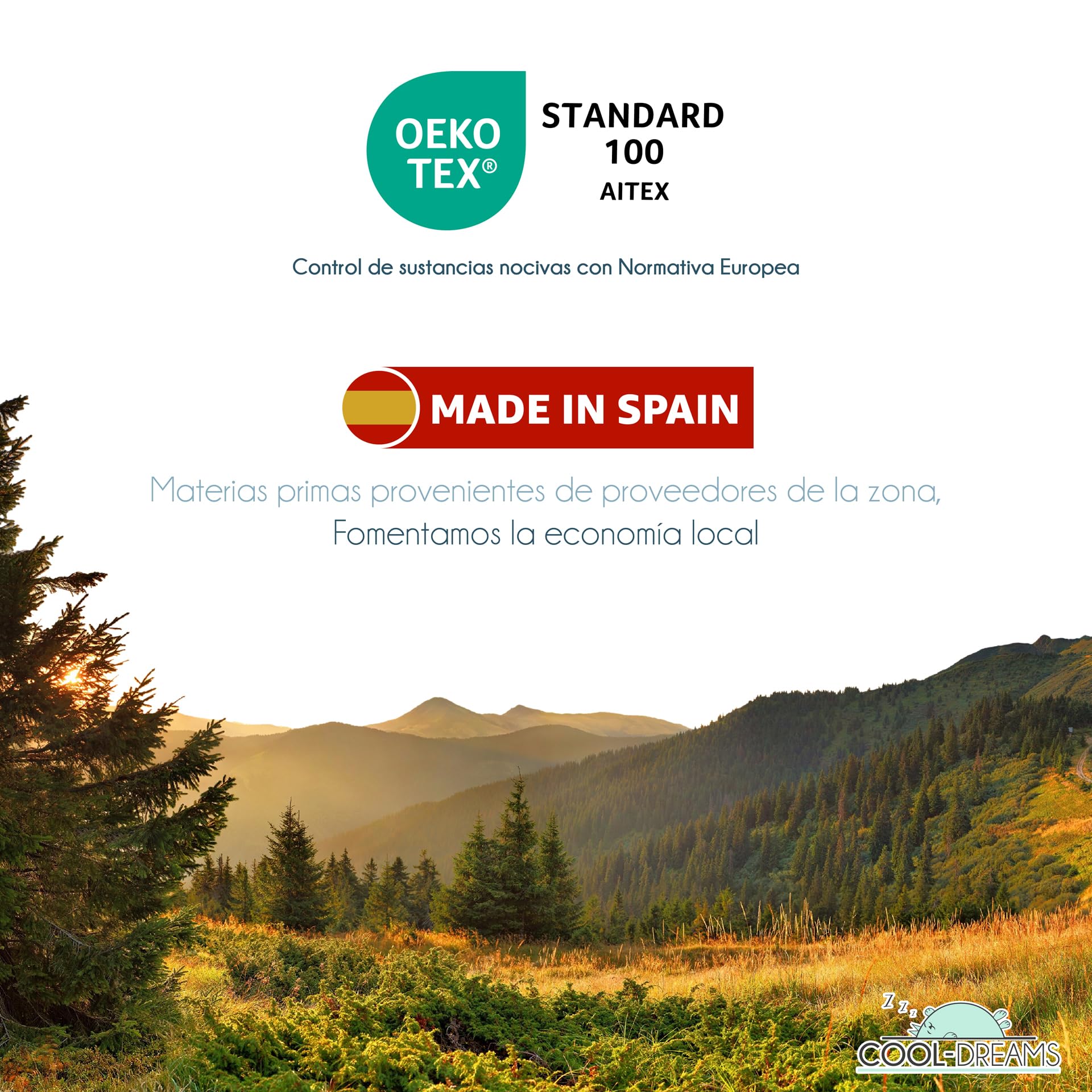 Protector Colchón Cuna 120x60, Impermeable, 100% Algodón CoolDreams | 100% algodón, membrana impermeable, tejido hipoalergénico y fabricación en España.