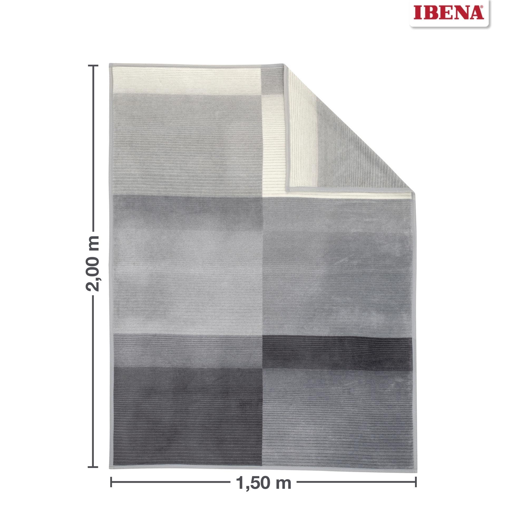 Ibena Granada - Coperta 150 x 200 cm, Colore: Grigio Scuro