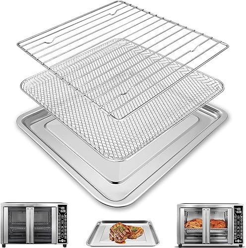 Piezas de repuesto para horno tostador Gourmia GTF7655 GTF7460 GTF7465 GTF7520,3 en 1 bandeja cesta rack kit para Gourmia Digital Tostador Horno