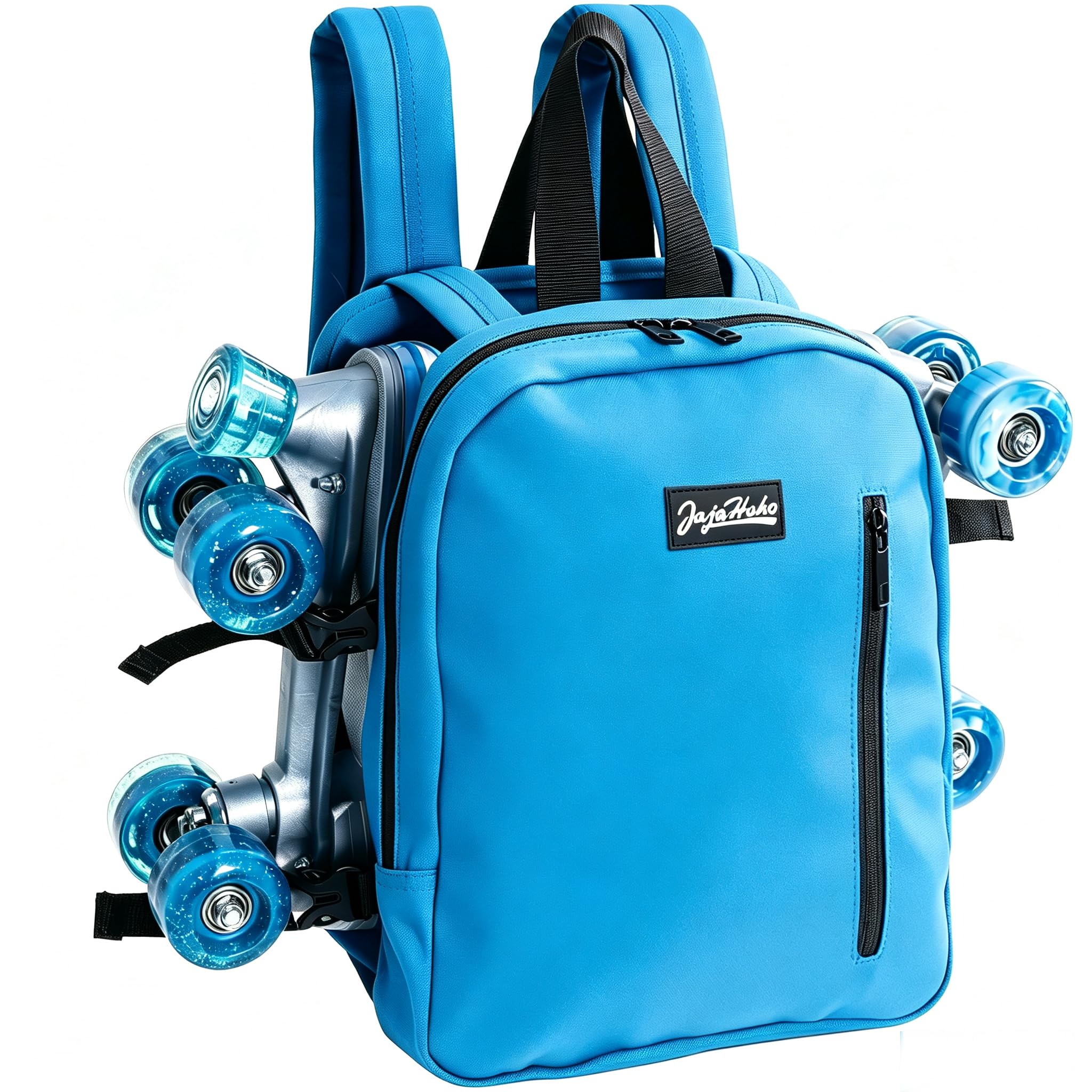 JajaHoho Roller skates bags for Women Men, Sports Backpack for Rollerskates, Ice skates, Inline skates, Skate Gear Storage, Durable and Stylish, 11 x 9 x 3 inches (Aqua Blue)