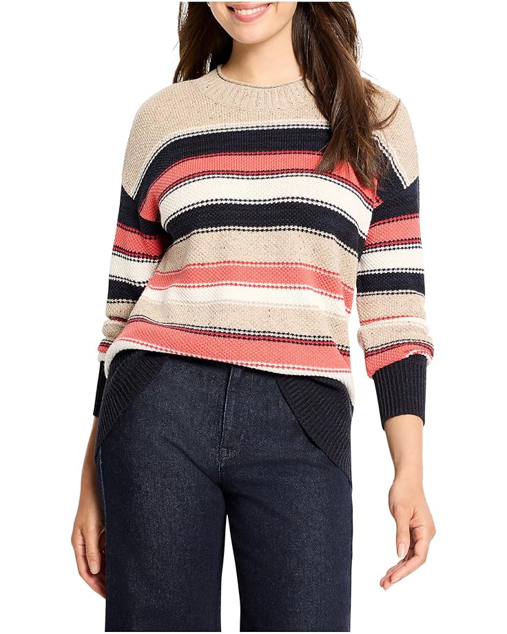 NIC+ZOE Nep Knit Striped Sweater - Main View