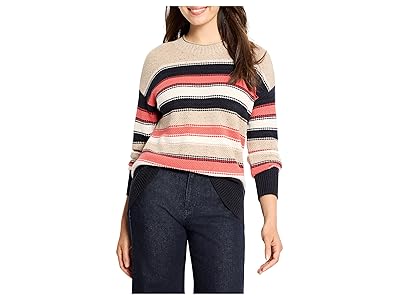 NIC+ZOE Nep Knit Striped Sweater Women