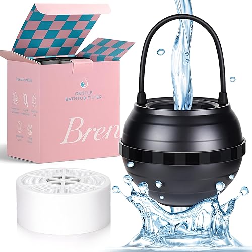 Filtro de bola de baño para grifo de bañera, filtro de agua de bañera de 11 etapas, elimina contaminantes, sin BPA, purifica el agua de la bañera