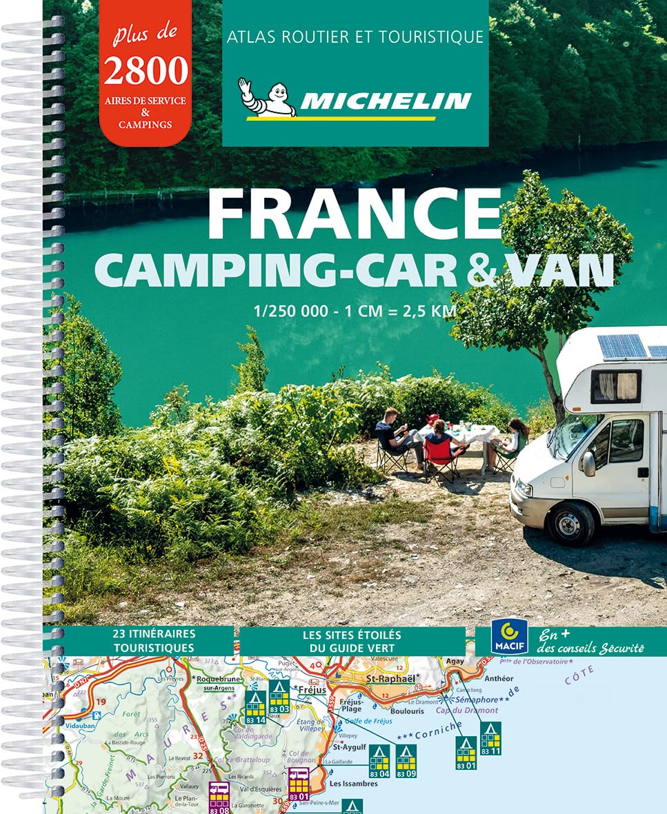France - Camping Car & Van Atlas by Michelin SPIRAL-BOUND (FRENCH) 9782067255036