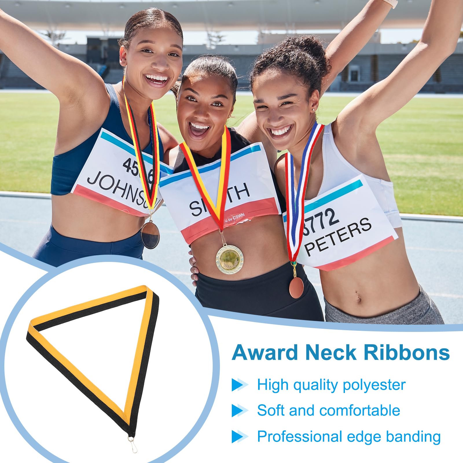 PATIKIL Award Neck Ribbons with Snap Clips - Image 3