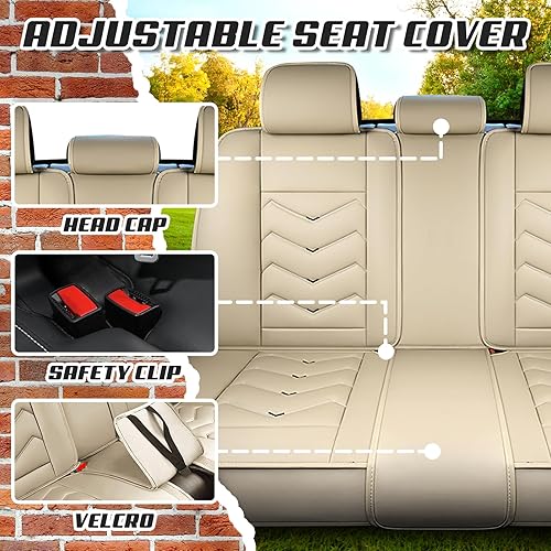 Miniatura 6 de Fundas de asiento de automóvil para Nissan Altima 2001-2026, funda de asiento de automóvil de piel de napa premium, elegantes fundas de asiento