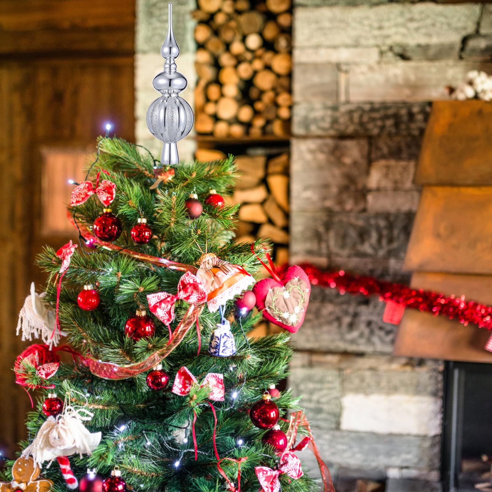 Christmas Decorations Spherical Christmas Tree Topper 9