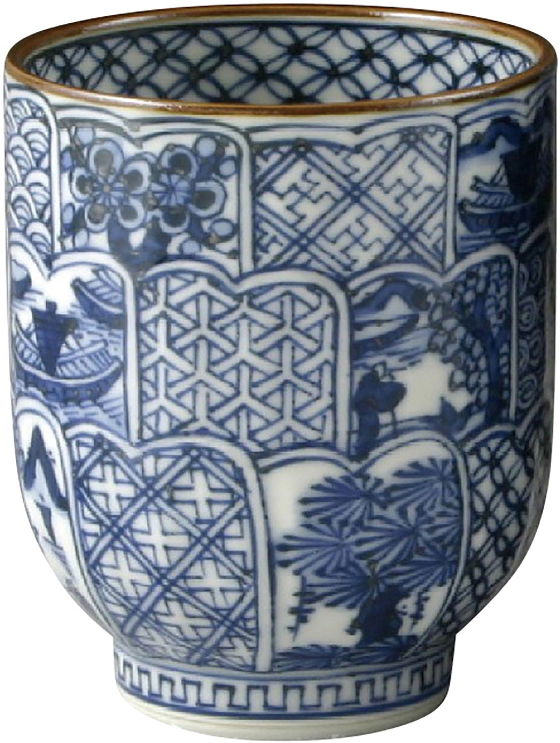 ☆ 平安壹楽 清水焼 ☆菊彫湯呑 市場】京焼 清水焼 壷楽窯