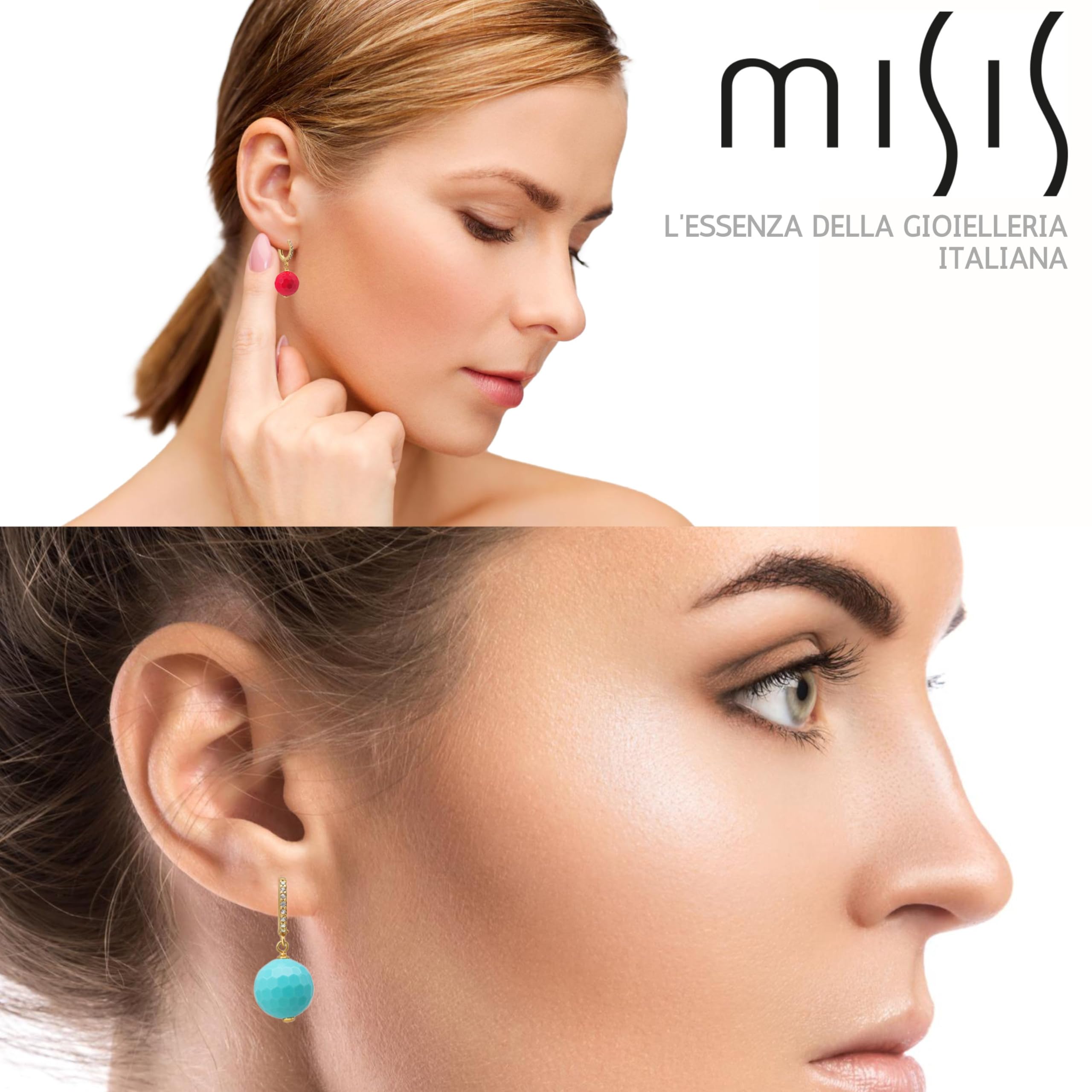 MISIS Orecchini Donna Pendenti in Argento 925 Made in Italy | Orecchini Lunghi Donna Eleganti, Ideali per ogni Occasione |