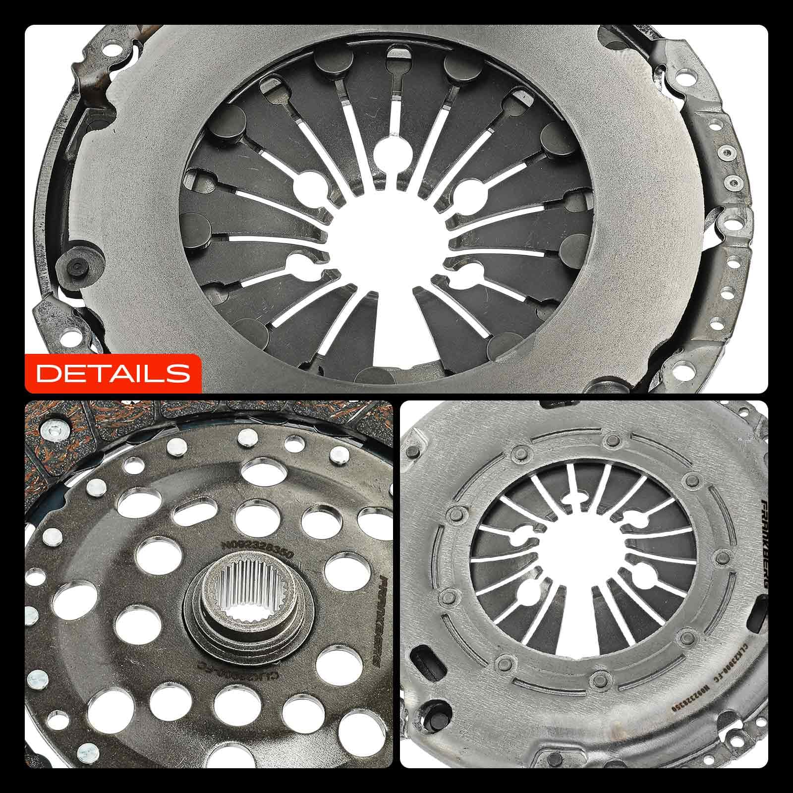 Frankberg Kit de embrague con cojinete de desembrague 02A141165A | Compatible con: C.a.d.d.y III MPV 2CB 2CJ 2KB 2KJ,C.a.d.d.y III Furgoneta/MPV 2CA 2CH 2KA 2KH